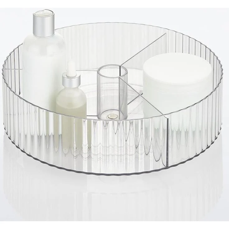 Drehbares Ordnungssystem Gewürzhalter 2er Set Drehteller mDesign Transparent – Bild 3
