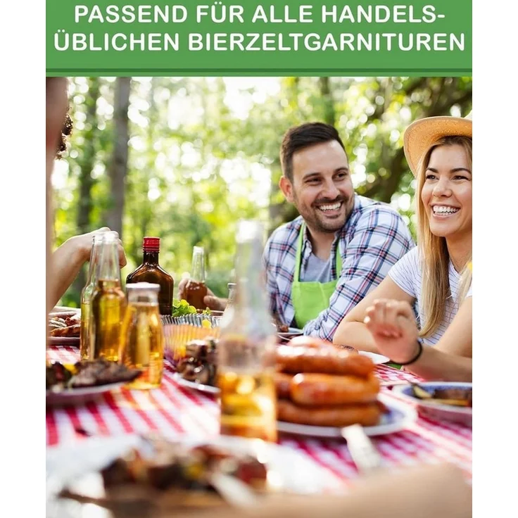 Waidmeister Bankauflage Bierbankauflagen 3er Set - Auflagen für Bierzeltgarnitur – Bild 3
