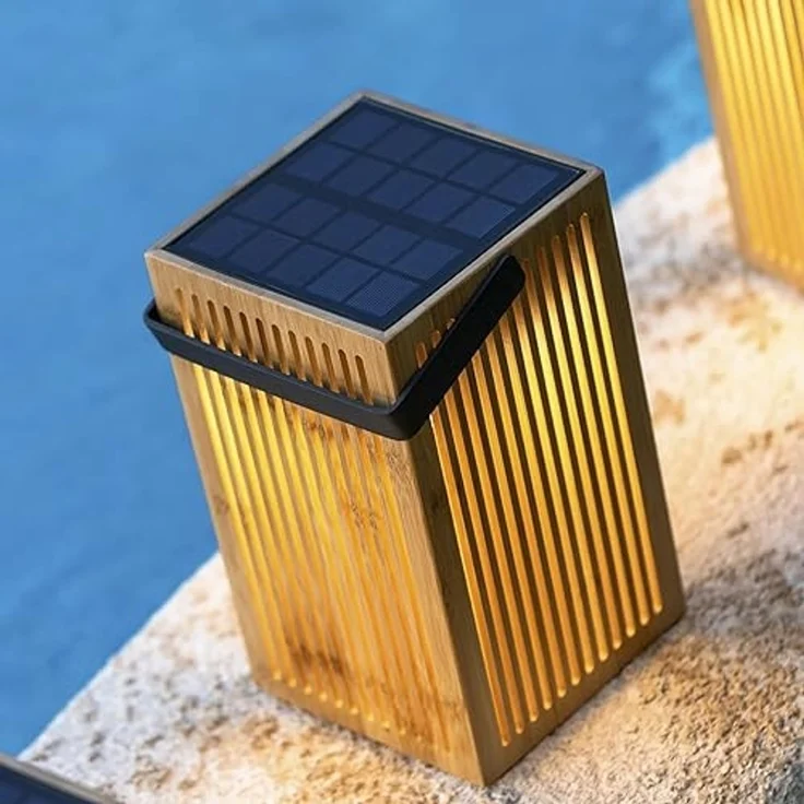 NewGarden New Garden Okinawa Solar Recharge Außenleuchte Braun – Bild 3
