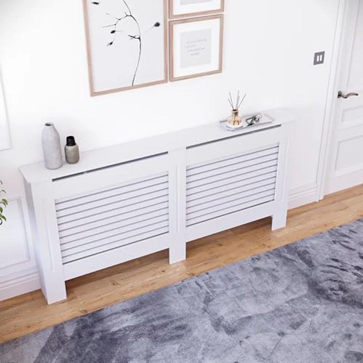 Vida Designs Milton Heizkörper, weiß Moderner MDF lackiert, Schrank, extra groß – Bild 8