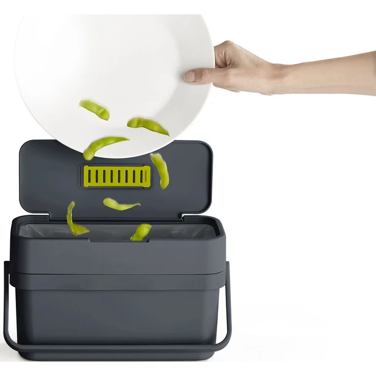 Joseph Joseph Compo 4 Bio Mülleimer grau Papierkörbe & Mülleimer – Bild 1