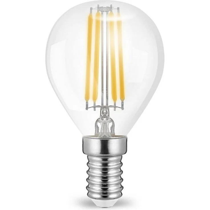 4w E14 LED Birne Filament Leuchtmittel mit klarem Glas G45|Ø45x78mm|Warmweiß|470 Lumen – Bild 4
