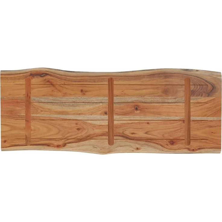 vidaXL Tischplatte 100x40x2,5cm Rechteckig Massivholz Akazie Baumkante 370612 – Bild 3