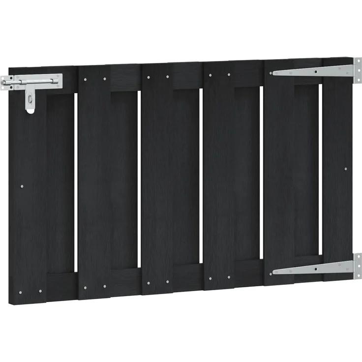 vidaXL Gartentor 100x60 cm WPC und Aluminium Schwarz 42039041 – Bild 2