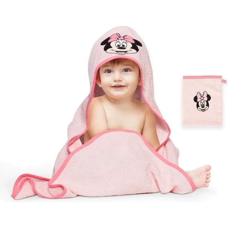 Disney Handtuch Set Disney Hooded Towel Set - 2 pcs Multicolor 80x80cm + 15x20 cm, 100% Baumwolle