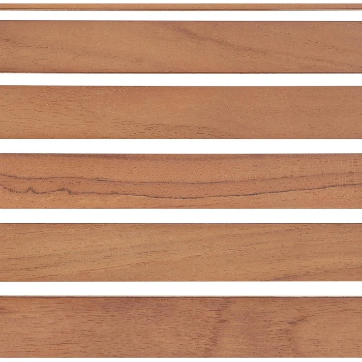 Beliani 'VIAREGGIO' Gartenstuhl 6er Set, Teakholz Braun – Bild 9