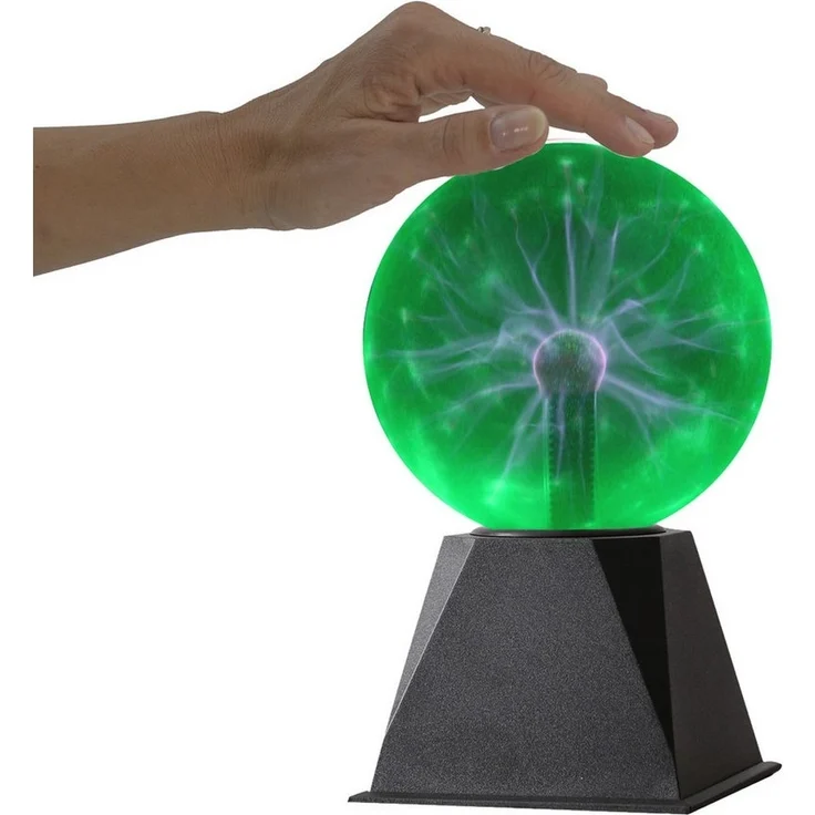 SATISFIRE LED Dekolicht Plasmakugel Plasmaball magisch zuckend Blitz-Show Automatik grün, grün – Bild 3