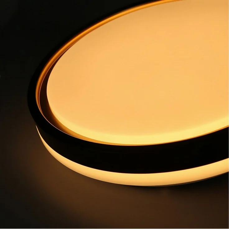 Nettlife LED Deckenleuchte Sternenhimmel Dimmbar Schwarz 30/40cm Rund Modern Deckenlampe, Dimmbar mit Fernbedienung, LED fest integriert, Warmweiß, Neutralweiß bis Kaltweiß, für Wohnzimmer Küche Schlafzimmer Flur Esszimmer – Bild 3