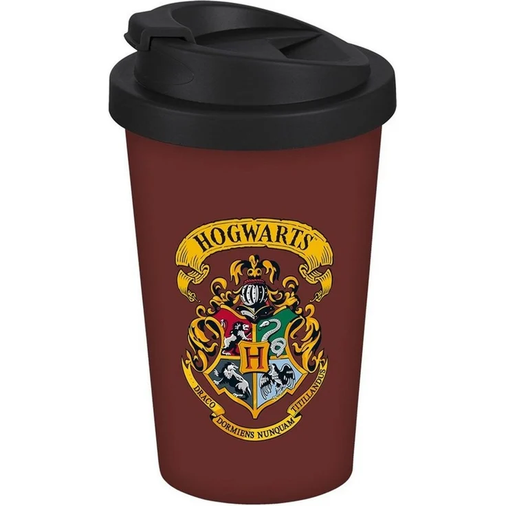 Geda Labels GmbH Coffee-to-go-Becher Harry Potter Hogwarts Express, 1-tlg, PP, Bordeaux, 400 ml, doppelwandig, auslaufsicher – Bild 3