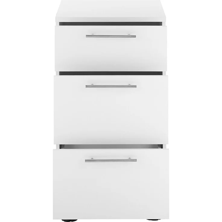XORA 'PRIMUS' Küchenschrank Unterschrank Weiß, Holznachbildung weiß, 50 x 92 x 68 cm, mit 3 Schubladen – Bild 7