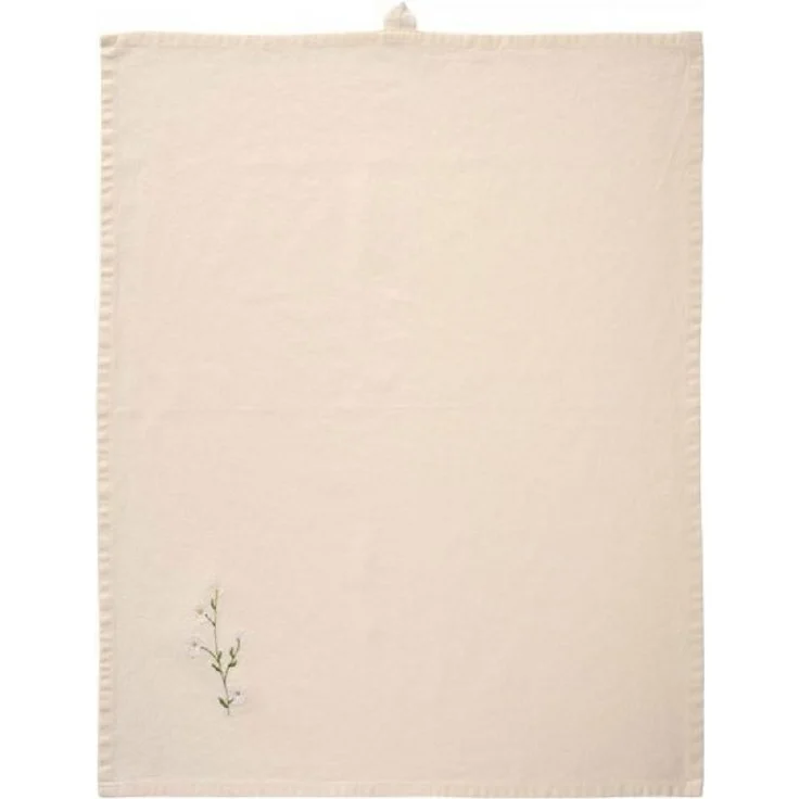 Ib Laursen Geschirrtuch Ib Laursen Geschirrtuch Flora mit weißen Margeriten (50x70 cm) – Bild 3