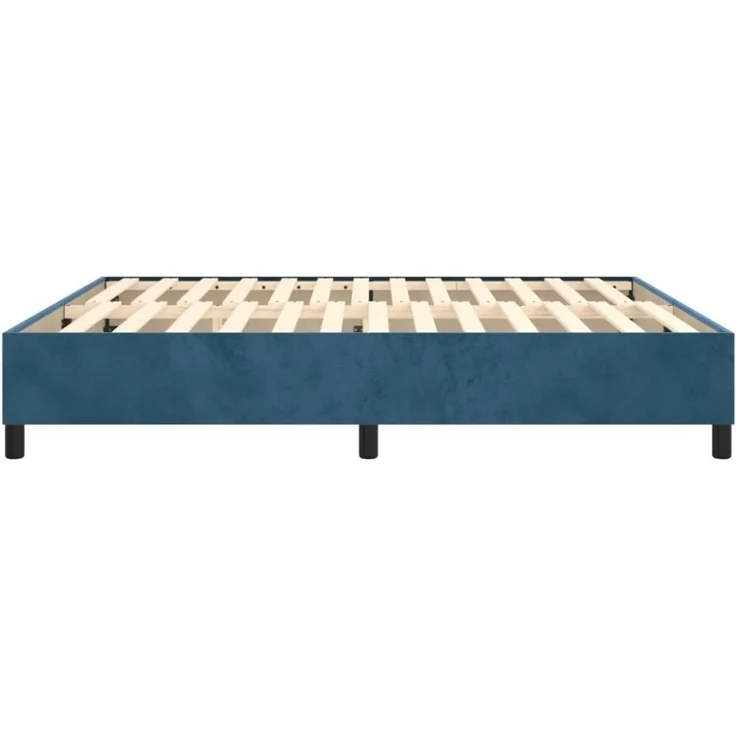 vidaXL Bettgestell, Bettrahmen mit Lattenrost & Stützbeinen, Dunkelgrau Samt, 180x200 cm – Bild 8