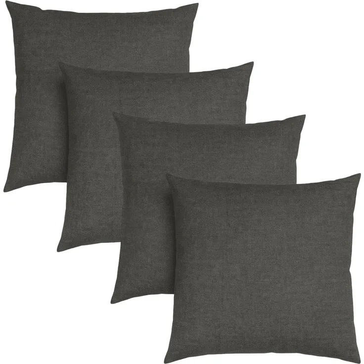 sleepling Sofakissen Zierkissen, (4 St, 4er Set), gemütliches Dekokissen aus robustem Polsterstoff, 40 x 40 cm