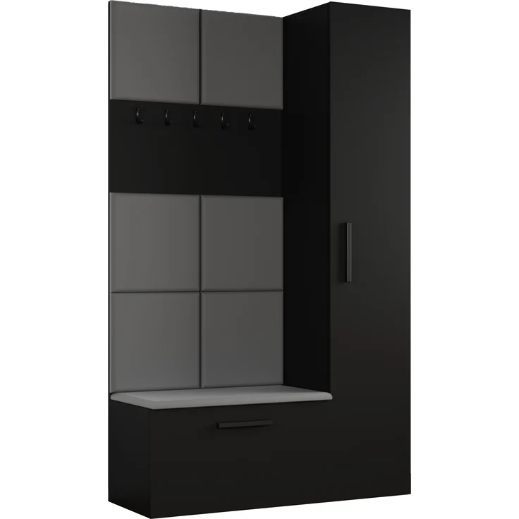 AX LIVING Garderoben Haken Rosanno I - 80,6 cm Breite, Schwarz JS90 – Bild 7