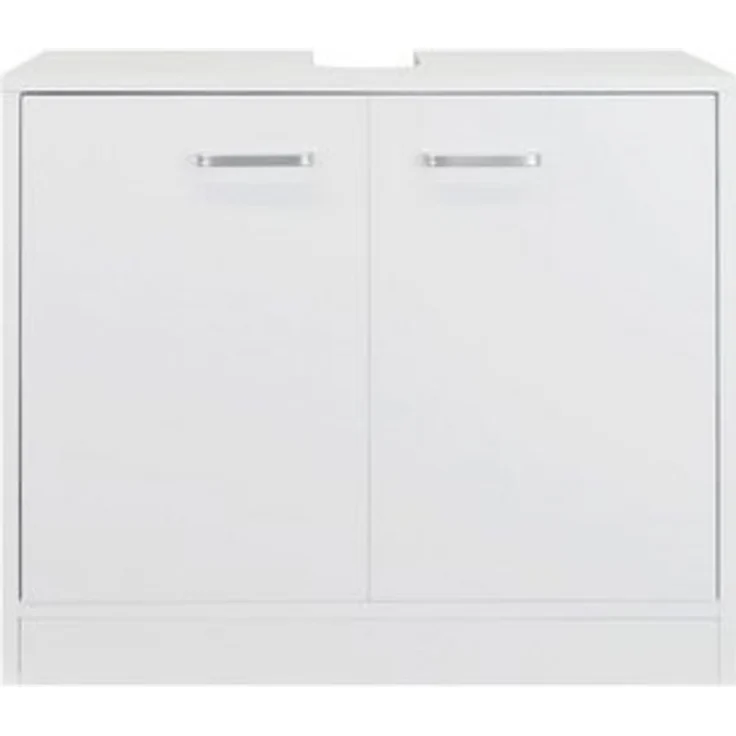 Stabilo Sanitär Waschbeckenunterschrank Waschbeckenunterschrank "LUNA" polarweiß matt 2-türig, 63x29x55cm (1-St) matt 2-türig – Bild 6