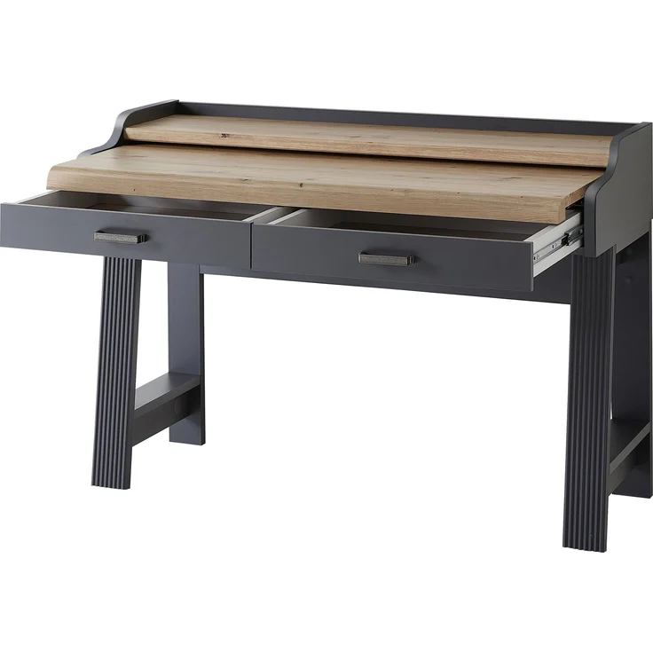 Sekretär >Jasmin< in Graphit - 120x84x53cm (BxHxT) – Bild 1