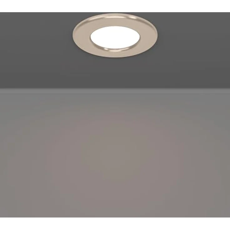 EGLO connect.z Fueva 6-Z, 3er-Set LED Bad-Einbaustrahler, Ø 8,8 cm, ZigBee, warmweiß-kaltweiß, dimmbar, silber, IP44 – Bild 3