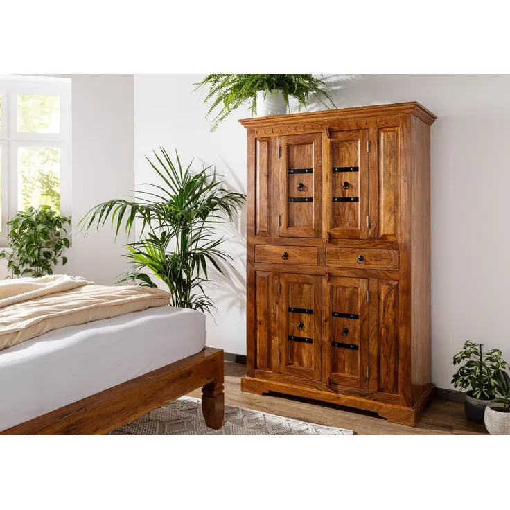 Schrank Akazie 112x51x172 honig lackiert OXFORD #0402