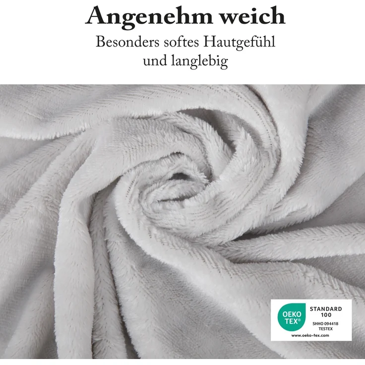 Spannbettlaken Cashmere Touch - Wolkenschloss 90-100 x 200cm Silber – Bild 5