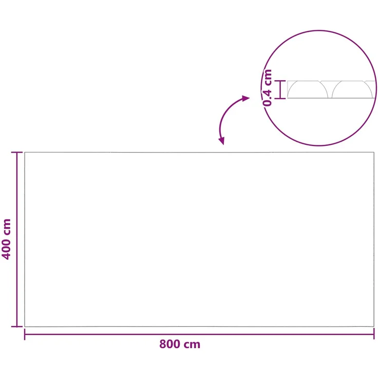 vidaXL Solar Poolabdeckung Hochwertig 800 x 400 cm 200 μm Quadratisch 42034639 – Bild 8
