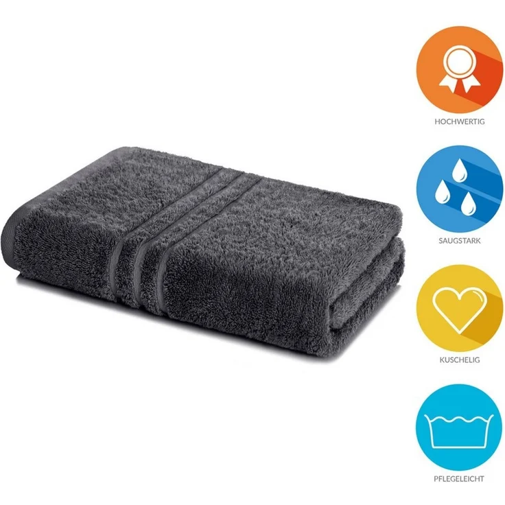 Lavea Badetuch Duschtuch 100x150 cm Elena Frottee Duschhandtuch, 100% Baumwolle, 500 g/m² Frottier, weich & saugstark, pflegeleicht – Bild 2