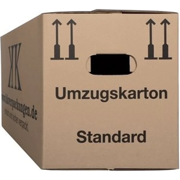 KK Verpackungen Aufbewahrungsbox (Spar-Set, 25 St, 25er-Set), Umzugskartons Umzugskiste Bücherkarton in Basicqualität Braun – Bild 6