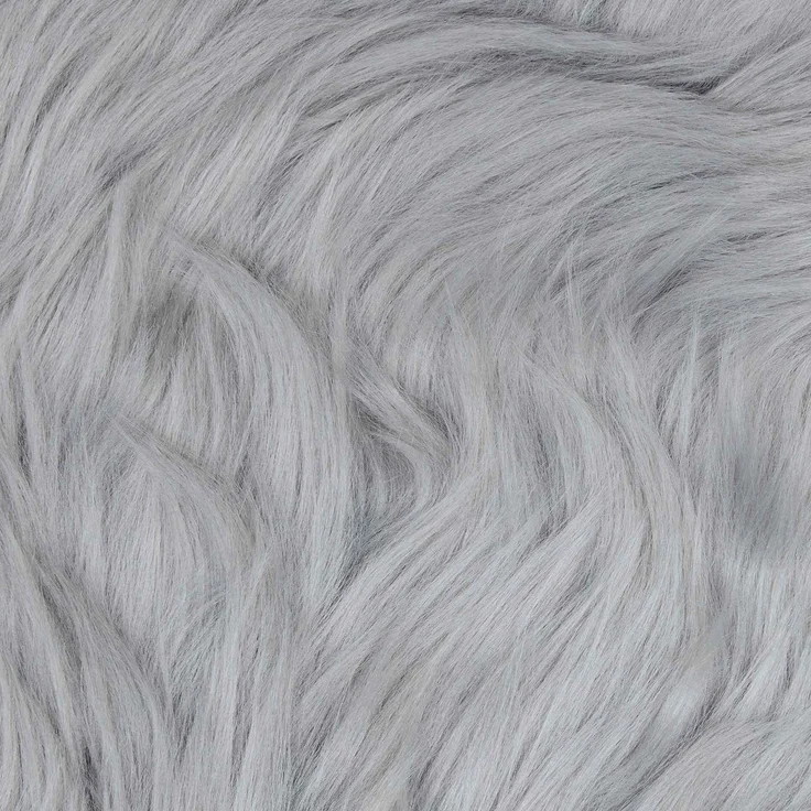 vidaXL Kunstschaffell Teppich Tafalla Grau Ø 200 cm Polyester 42021539 – Bild 8