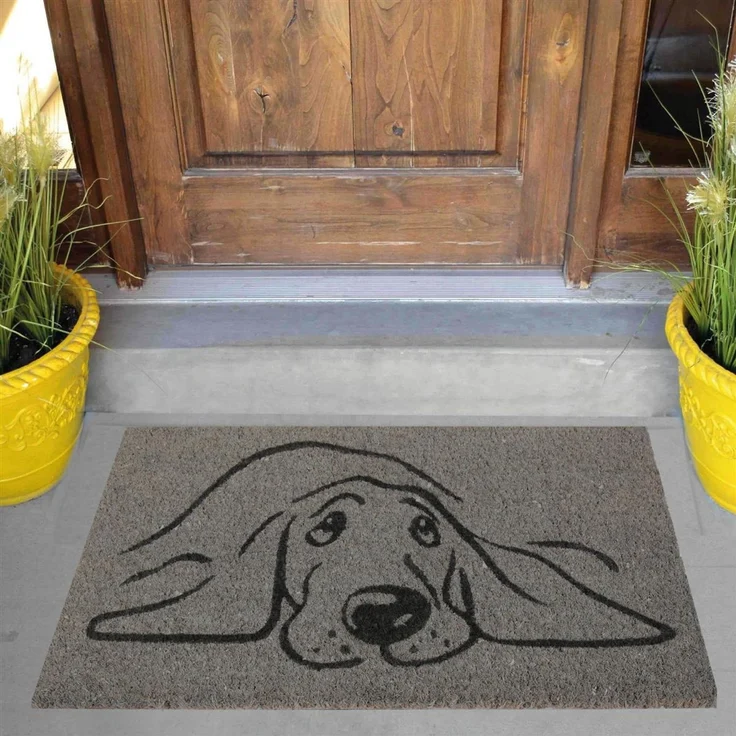 Bestlivings Fußmatte Kokos Schuhabtreter 50x75 cm in grau ( Hund ), weitere Motive erhältlich – Bild 3