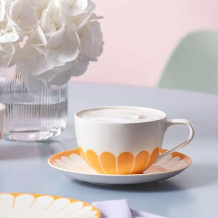 Villeroy & Boch Fleur Soleil Frühstücksobertasse / Cappuccinoobertasse – Bild 3