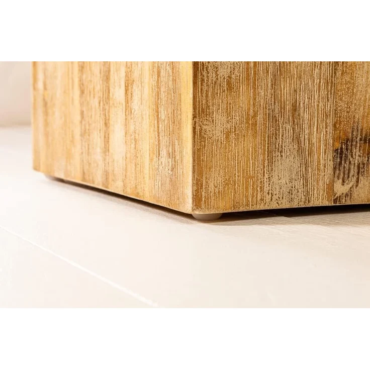 riess-ambiente Beistelltisch COLUMNA 75cm teakgrau / natur (Einzelartikel, 1-St), Wohnzimmer · Massivholz · Akazie · gekälkt · Deko-Blumensäule – Bild 6