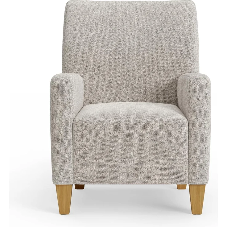 Cavadore Sessel Vida / Polstersessel im trendigen Design / 74 x 93 x 81 / Chenille, Naturweiß – Bild 6