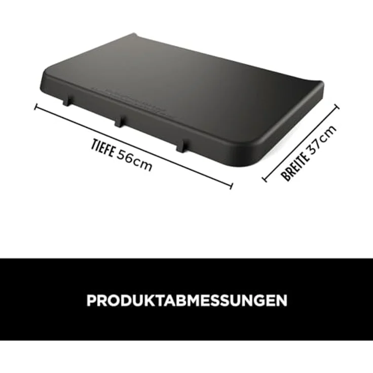 NINJA Elektrogrill Ninja Woodfire Seitentisch für verstellbaren Ständer Schwarz - erweiterbare Arbeitsfläche, 3 Haken zur Utensilaufbewahrung, 20 kg max. Gewicht, hochwertiges Aluminium - Schwarz – Bild 4