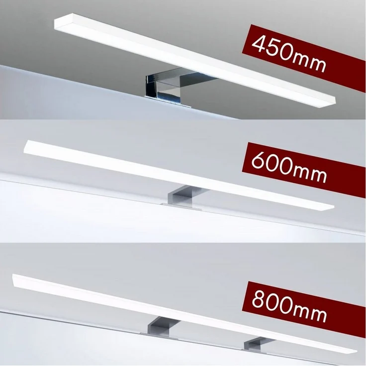 kalb LED Spiegelleuchte LED Badlampe Spiegellampe Aufbauleuchte 45cm 60cm oder 80cm, warmweiß – Bild 3
