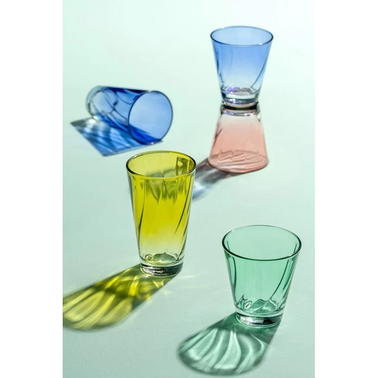 LEONARDO Gläser-Set Trinkglas, TWIST, 215 ml, 4er-Set, 4-tlg, Glas, Whiskybecher, spülmaschinengeeignet – Bild 2