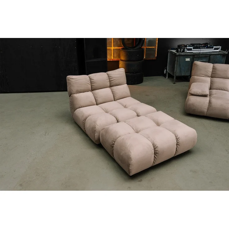 KAWOLA Sessel VIVIEN Drehsessel Velvet sand 85 x 108 x 112 cm – Bild 2