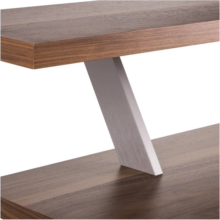 SO-TECH® Tischaufsatz Barkonsole COUNTER Aluminium massiv Höhe 178 mm, (2-St), schräg 60°, Edelstahloptik – Bild 1
