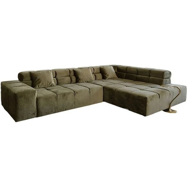 KAWOLA Ecksofa NEVADA, Sofa Velvet, versch. Ausführungen und versch. Farben – Bild 4