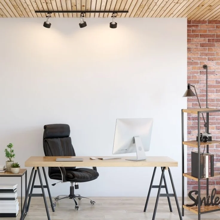 Quadratisches Regal Bambus und Stahl – Bild 5