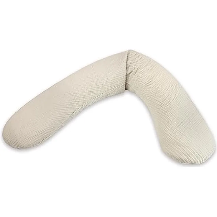 Theraline Ersatzbezug für Stillkissen Das Original (190 cm), 100% Baumwolle, Oeko-Tex Standard 100, sandbeige