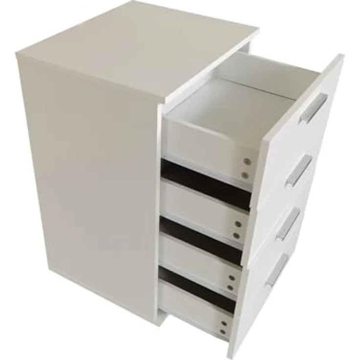HTI-Line Nachtkommode Nachtschrank Nina mit 4 Schubladen (Stück, 1 St, 1 Nachtschrank ohne Dekoration), Nachttisch Nachtkommode Nachtkonsole – Bild 6