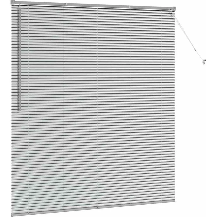 vidaXL Venezianische Jalousie Silber 175 x 160 cm 25 mm Aluminium 42005934 – Bild 5