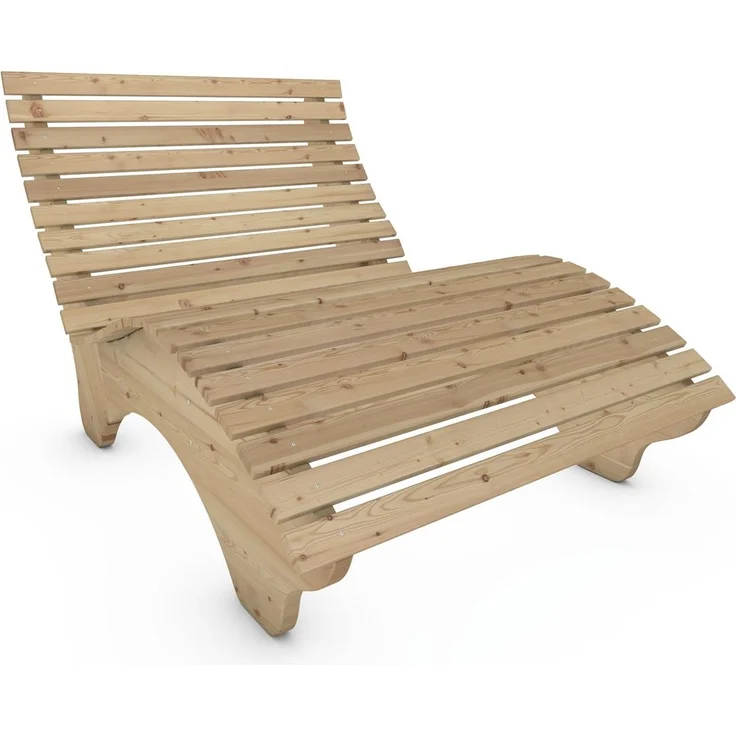 Relaxliege "Ruhe-Vroni" (Lärche) 2-teilig stehend Breite 70 cm – Bild 7