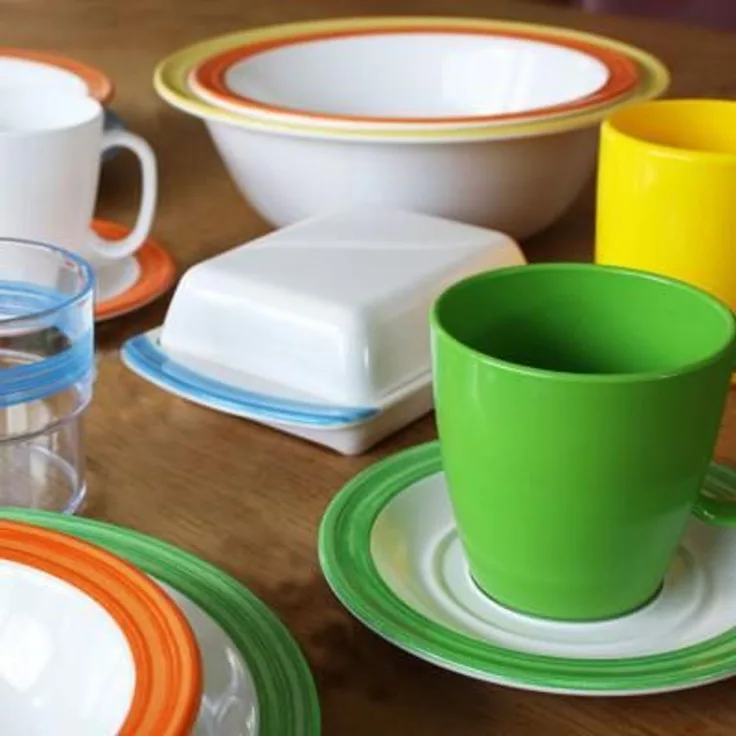 Waca Family 4 Bistro Geschirr-Set, 20-teilig, grün