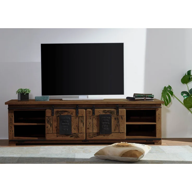 TV-Board Mango 180x55x50 braun lackiert RAILWAY #446 – Bild 3