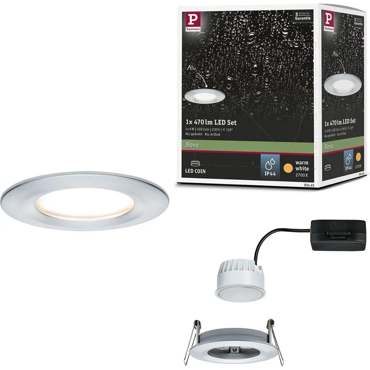 Paulmann WallCeiling Trabani IP44 max. 2x20W G9 Chrom/Transparent 230V Metall/Glas