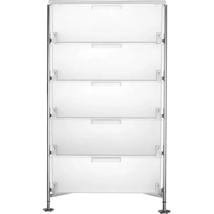 Kartell Mobil Aufbewahrungsschrank Stahl/Verchromt