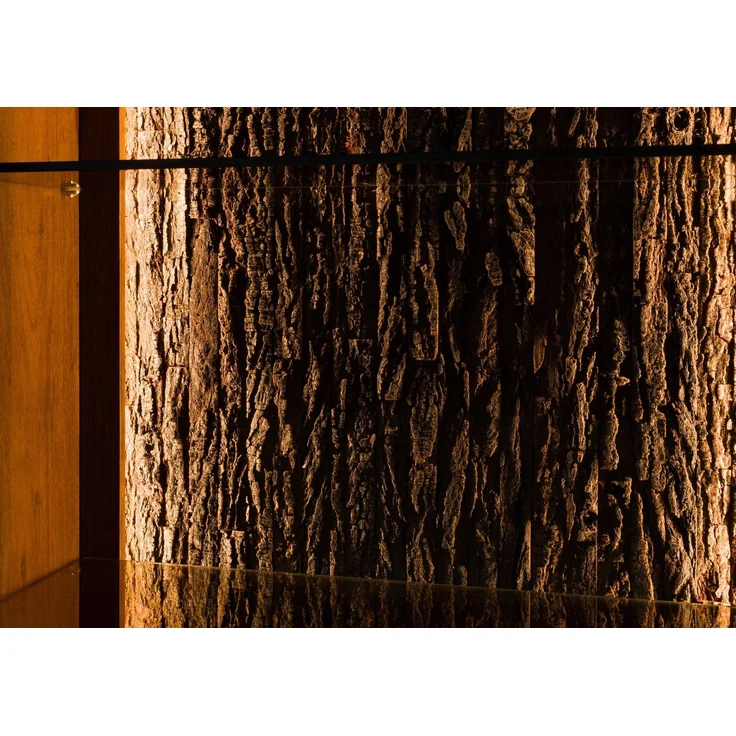Vitrine Sheesham 109 x 40 x 202 walnuss gewachst TORONTO LUX #211 – Bild 2