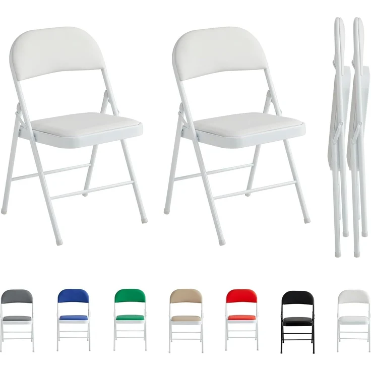 MCC direct Klappstuhl Kunstleder Klappstuhl gepolstert im 1er, 2er, 4er und 6er Set (2 St) – Bild 1