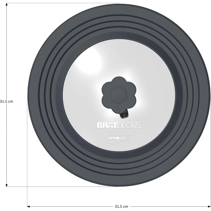 Kochblume Universaldeckel Bratdeckel, mit Automatikventil – Bild 3