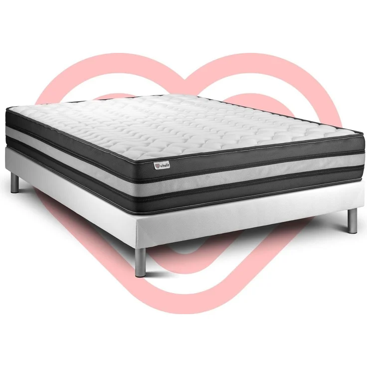 Matratzenset VITAL POWER ZEN 150 x 190 cm Bettrahmen Kit weiß – Bild 6
